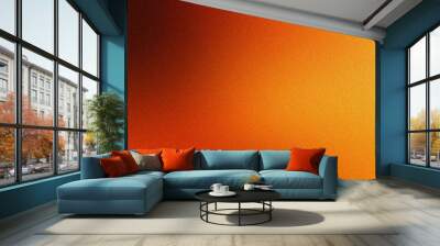 orange surface wave grime, positive trendy texture, creative and branding Wall mural