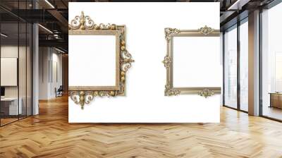 royal art frame isolated on white, background and border for design Wall mural