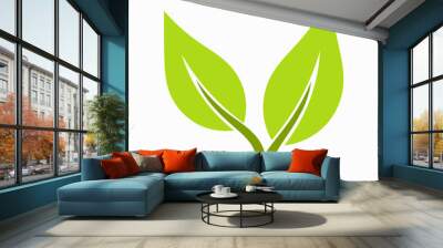 leaf icon Wall mural