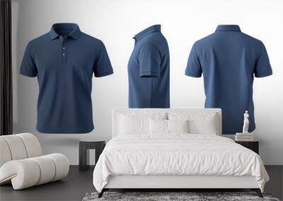 Blue Polo Shirt - Generative AI Wall mural