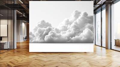 Soft white cloud against a minimalist background Generative AI Wall mural