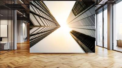 High rise building abstract Wall mural