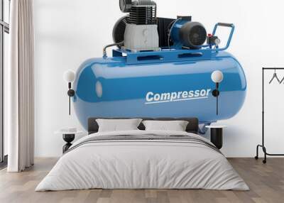 Blue Air Compressor Wall mural