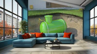 Underground gas tank, 3D illustration Wall mural