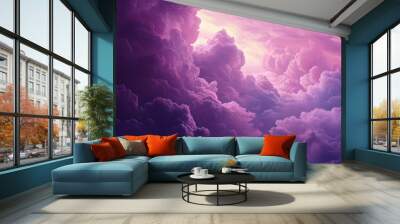 mauve clouds ultra realistic photo HD

 Wall mural