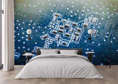 circuit board closeup  Wall mural