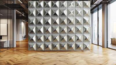 silver squares texture Wall mural