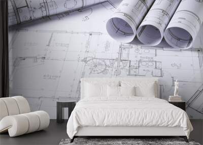 Architecture plans Wall mural