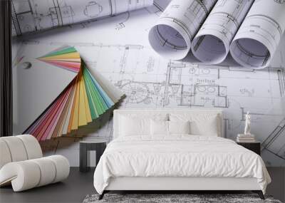 Architecture plans Wall mural