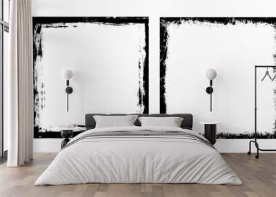 Grunge frames set Wall mural