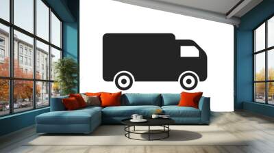 Truck icon on a white background. Vector illustration Wall mural