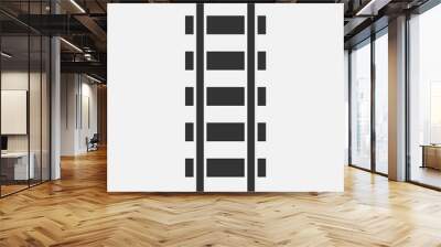 railroad track. vector Simple modern icon design illustration. Wall mural