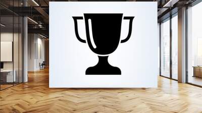 Trophy icon. Championship cup icon. Achievement, champion award symbol. Winner, Victory and Success illustrations in sports and business. Wall mural