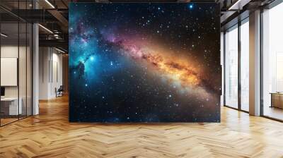 High definition star field colorful night sky space Nebula and galaxies in space Astronomy concept background Wall mural