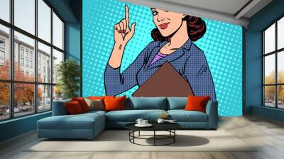 successful female businesswoman Wall mural