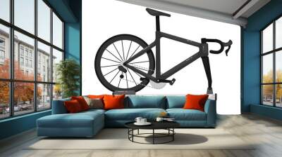 Mountain bike on roof rack for car trip transportation Wall mural