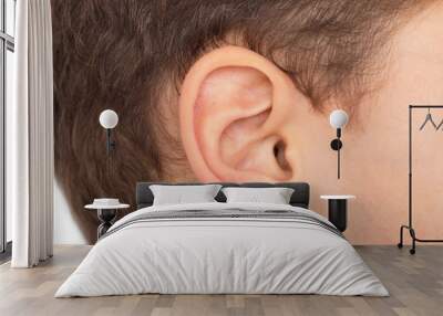 child's ear Wall mural