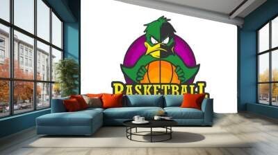 Duck basketball logo sport Wall mural