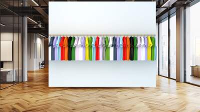 clothes on hangers Wall mural