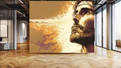 god faith religious spiritual illustration background faith art prayer christianity digital artwork
jesus christ easter holy saint saviour disciple christian bible biblical scene
meditation generative Wall mural