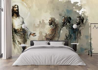 god religious spiritual illustration gospel grace blessed background faith art prayer christianity digital artwork easter
jesus christ god holy saint saviour disciple christian generative ai art
 Wall mural