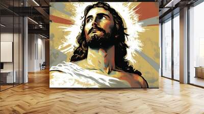 god religious spiritual illustration gospel grace blessed background faith art prayer christianity digital artwork easter
jesus christ god holy saint saviour disciple christian generative ai art
 Wall mural