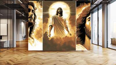 god religious spiritual illustration gospel grace blessed background faith art prayer christianity digital artwork easter
jesus christ god holy saint saviour disciple christian generative ai art
 Wall mural