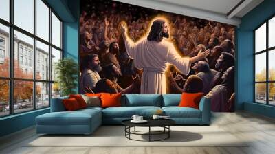 god religious spiritual illustration gospel grace blessed background faith art prayer christianity digital artwork easter
jesus christ god holy saint saviour disciple christian generative ai art Wall mural