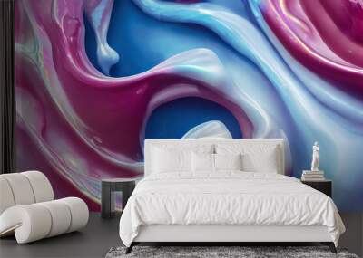 Liquid background texture abstract wallpaper art digital artwork
flowing organic illustration melted smooth water shiny color sculpted
graphics melting swirling backdrop  Wall mural