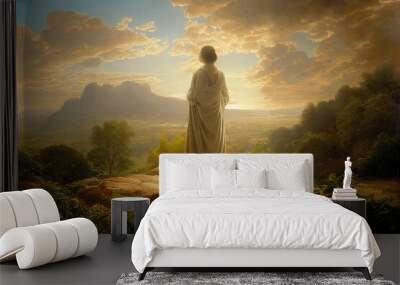 religious spiritual illustration background faith art prayer Christianity digital artwork
jesus christ god holy saint saviour disciple christian bible biblical scene
meditation 
 Wall mural