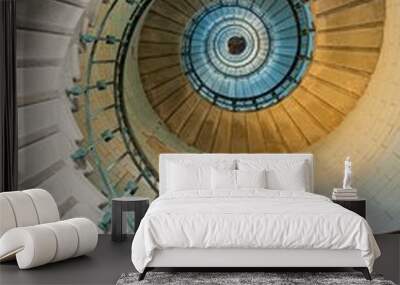 beautiful lighthouse staircase Wall mural