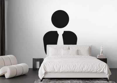 Businessman icon. User symbol Wall mural