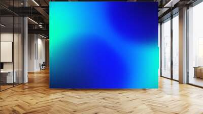 blue green gradient abstract background Wall mural