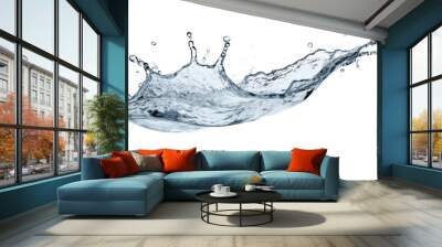 Splashing water isolated on white background. Wall mural