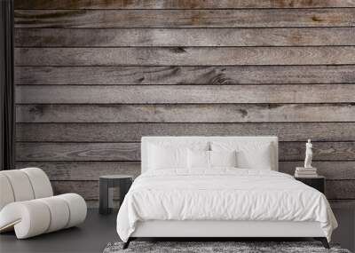 Brown wood plank wall texture background Wall mural