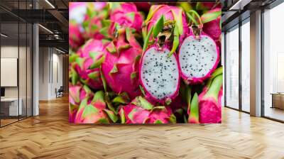 Vietnamese food for export, Dragon fruit, agricultural product f Wall mural