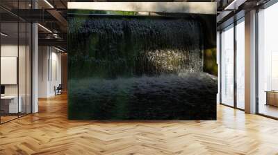 old dam on the river. waterfall water Wall mural