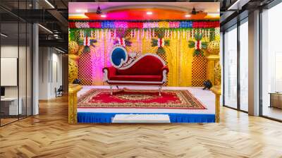 Indian Wedding Stage Wall mural