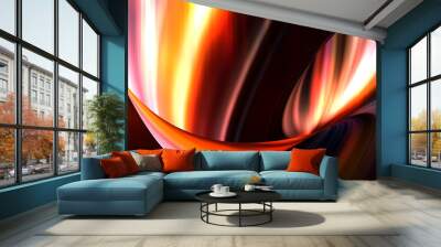 abstract line and light multi color background Wall mural