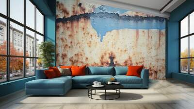 Steel rust background Wall mural