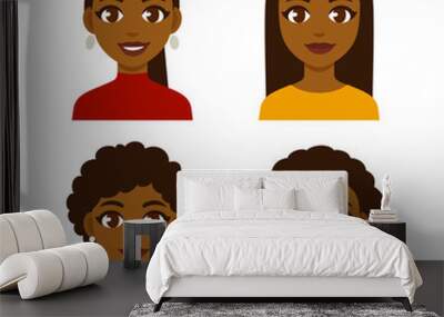 Black women set Wall mural