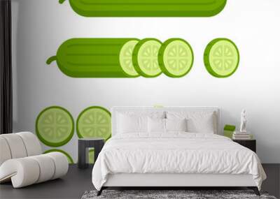 Carrot cuts illustration Wall mural