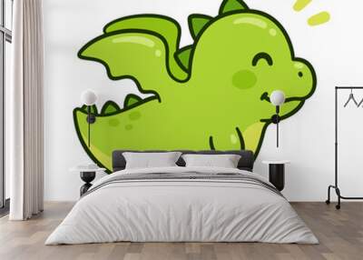 Cute baby dragon Wall mural