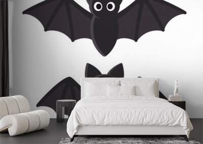 Cute cartoon bat Wall mural