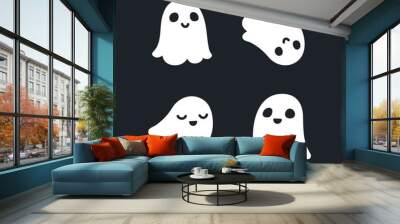 cute ghosts Wall mural