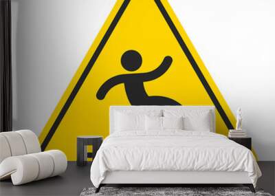 Wet Floor Sign Wall mural