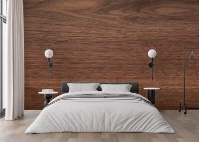 Walnut wood texture background. Walnut plank top. Wall mural