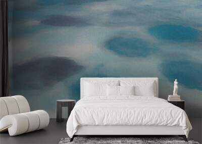 Water background. Close-up. Water surface. Nature backdrop with empty copy space. Minimalist design  Wall mural