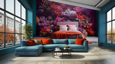 A bedroom coral reef wall mural Wall mural