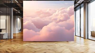 Pink clouds in the sky Wall mural